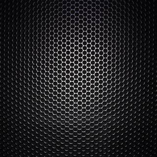 Black honeycomb wallpaper