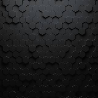 Black honeycomb wallpaper