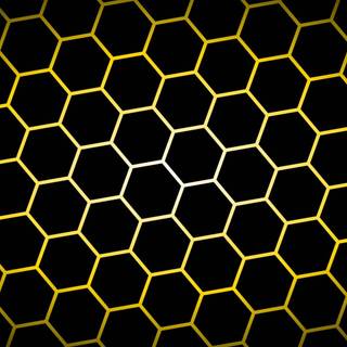 Black honeycomb wallpaper