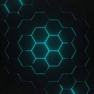 Black honeycomb wallpaper