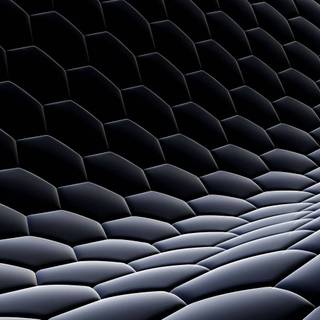 Black honeycomb wallpaper