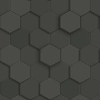 Black honeycomb wallpaper
