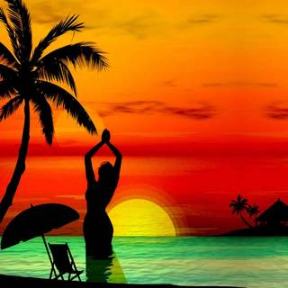 Chill sunset wallpaper