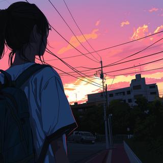 4k desktop chill sunset wallpaper