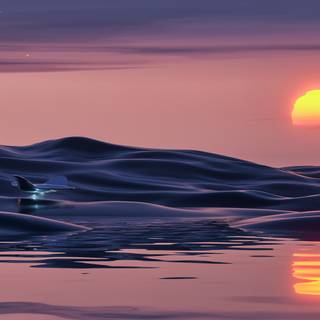 4k desktop chill sunset wallpaper