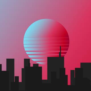 Minimalist retro wallpaper