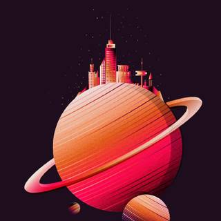 Minimalist retro wallpaper