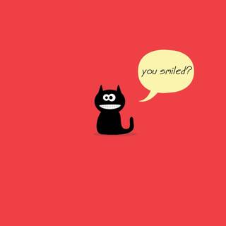 Minimalist cat wallpaper