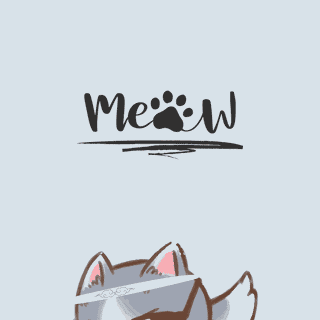 Minimalist cat wallpaper