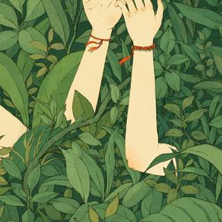 Green woods wallpaper