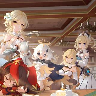 Genshin Impact cute wallpaper