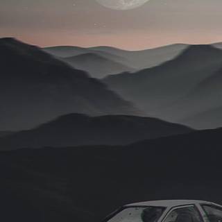 Aesthetic Initial D iPhone wallpaper