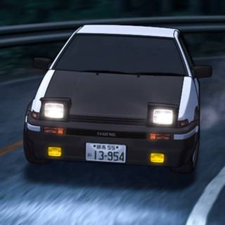 Aesthetic Initial D iPhone wallpaper