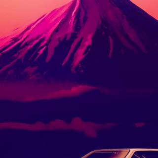 Aesthetic Initial D iPhone wallpaper