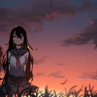 Red anime girls 4k wallpaper