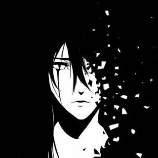 HD black anime wallpaper