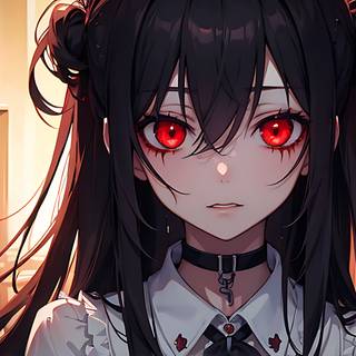 HD black anime wallpaper