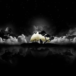 Simple black desktop wallpaper