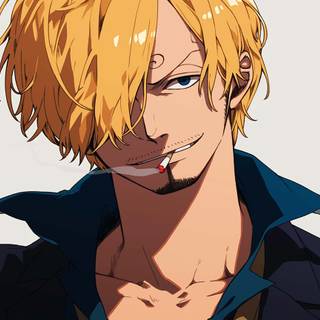 Sanji smoking wallpaper