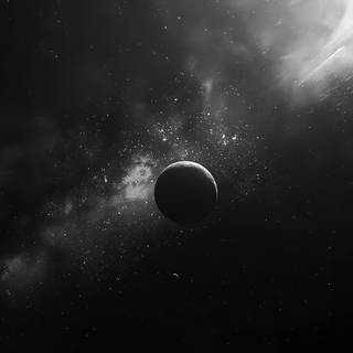 White and black PC wallpaper