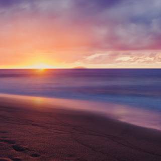 Sea sunset 4k wallpaper