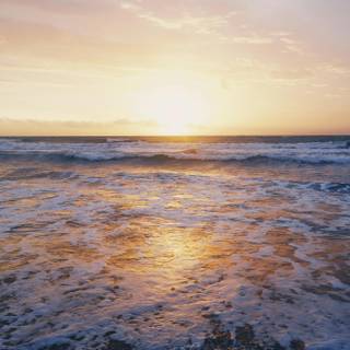 Sea sunset 4k wallpaper