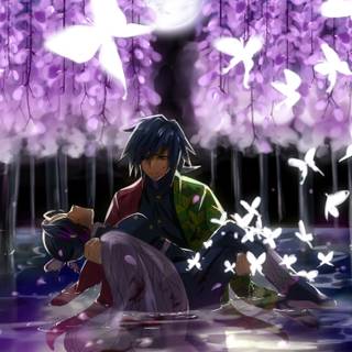 Tomioka Giyuu 4k wallpaper