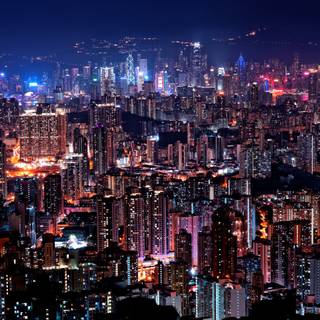 4k night lights wallpaper