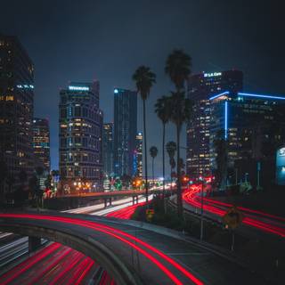 4k night lights wallpaper