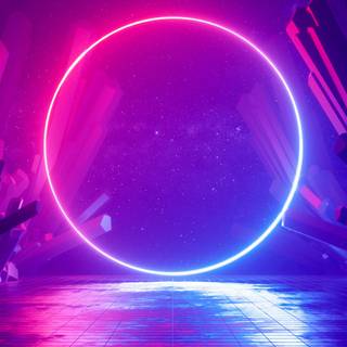 Neon iPhone 12 wallpaper