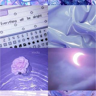 Blue and purple iPhone wallpaper