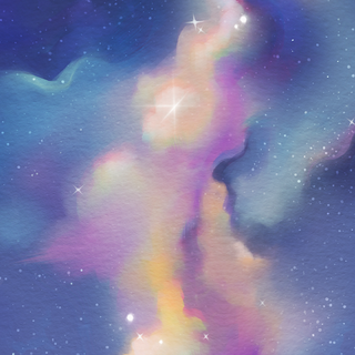 Blue and purple iPhone wallpaper