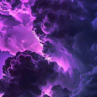 Purple sky iPhone wallpaper