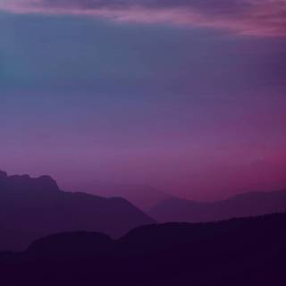 Purple sky iPhone wallpaper