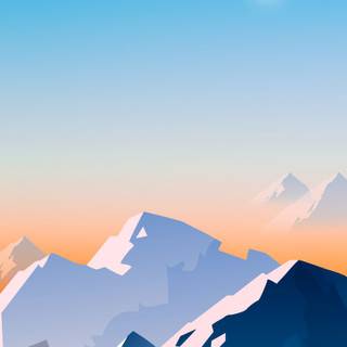 Minimalist mountain phone wallpaper