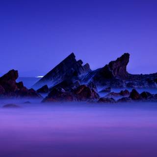 Purple sky iPhone wallpaper