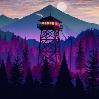 Purple sky iPhone wallpaper