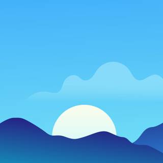 Minimalist mountain phone wallpaper