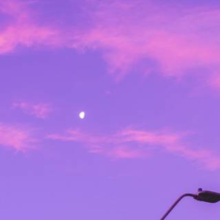 Purple sky iPhone wallpaper