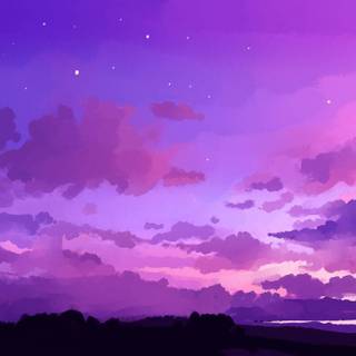 Purple painting wallpaper