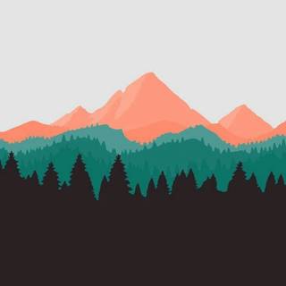 Minimalist mountain phone wallpaper