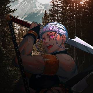 Tengen Uzui phone wallpaper