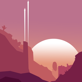 Minimalist mountain phone wallpaper