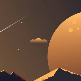 Minimalist mountain phone wallpaper