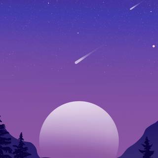 Purple sky iPhone wallpaper