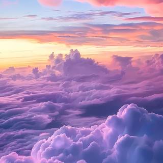 Purple sky iPhone wallpaper