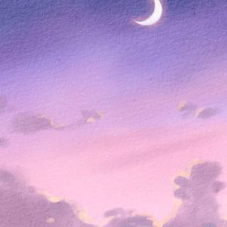 Purple sky iPhone wallpaper
