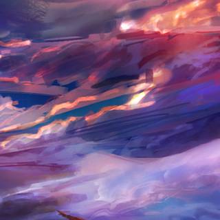 Purple sky iPhone wallpaper