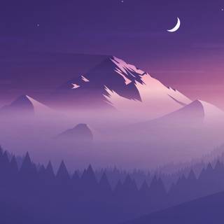 Minimalist mountain phone wallpaper