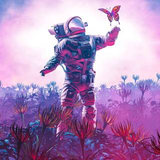 Purple sky iPhone wallpaper